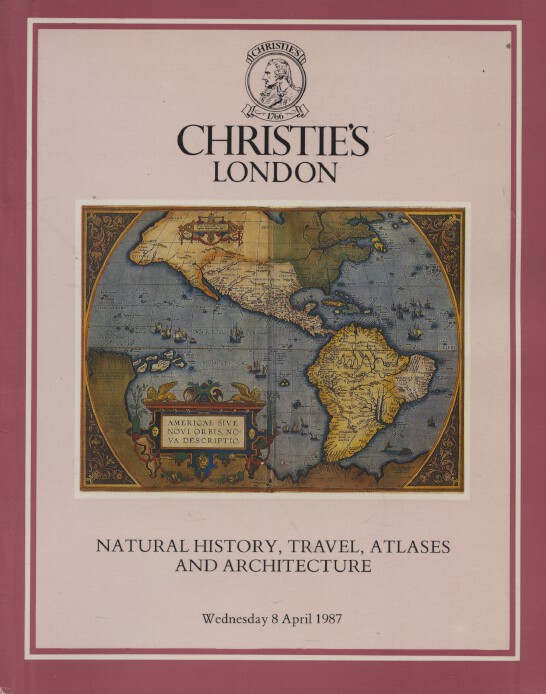 Christies April 1987 Natural History, Travel, Atlases and Architecture