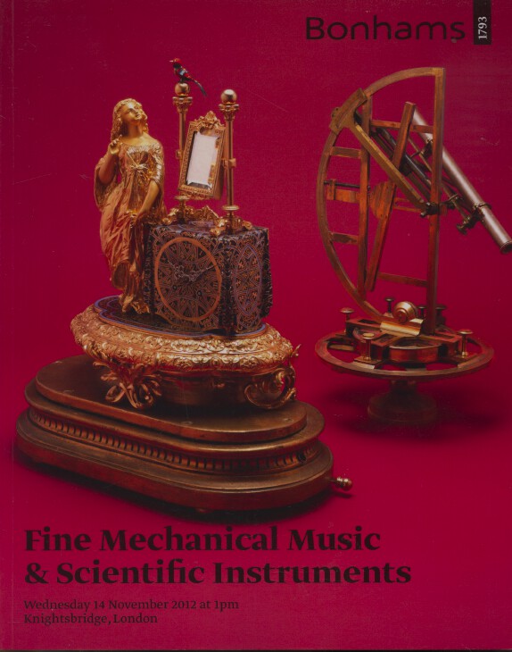 Bonhams November 2012 Fine Mechanical Music & Scientific Instruments