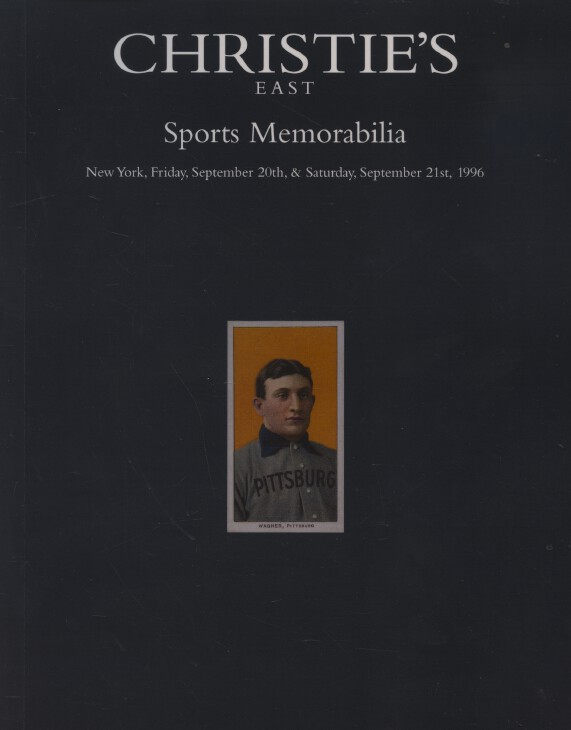 Christies September 1996 Sports Memorabilia