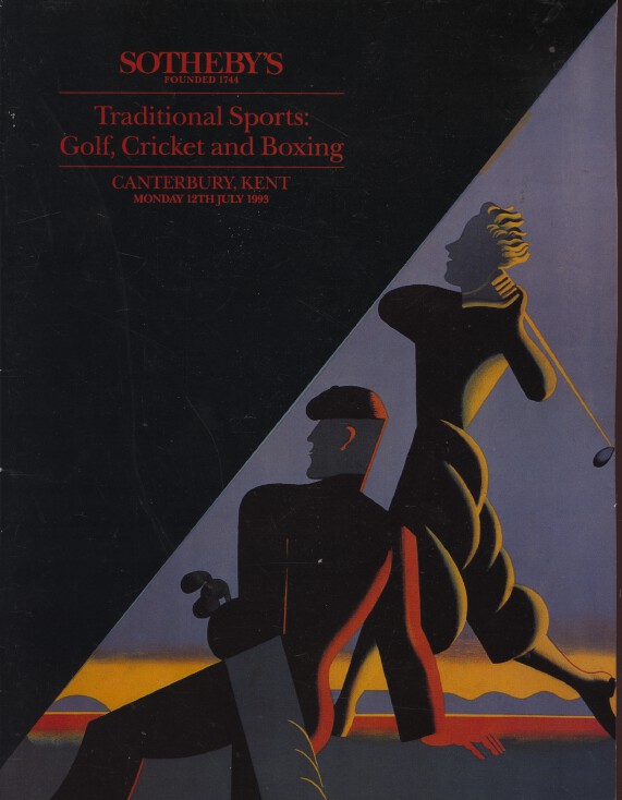 Sothebys July 1993 Traditional Sports: Golf, Cricket and Boxing