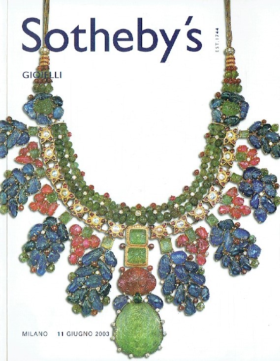 Sothebys June 2003 Jewellery (Digital Only)