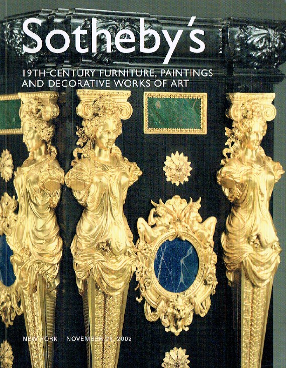 Sothebys November 2002 19th Century Furniture, Paintings and Decorative WOA