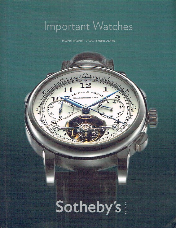 Sothebys October 2008 Important Watches