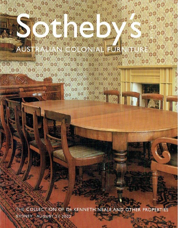 Sothebys August 2002 Australian Colonial Furniture inc. Neale Collection