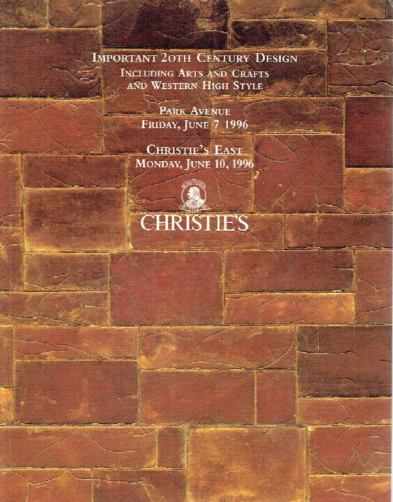 Christies June 1996 Important 20th Century Design