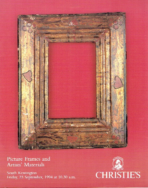 Christies September 1994 Picture Frames and Artists' Materials