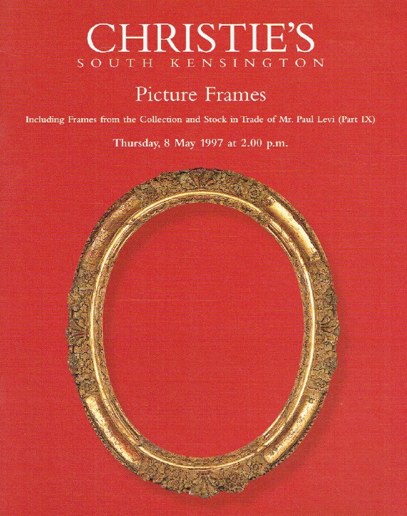 Christies May 1997 Frames & Artists' Materials Mr.Paul Levi Collection Part IX