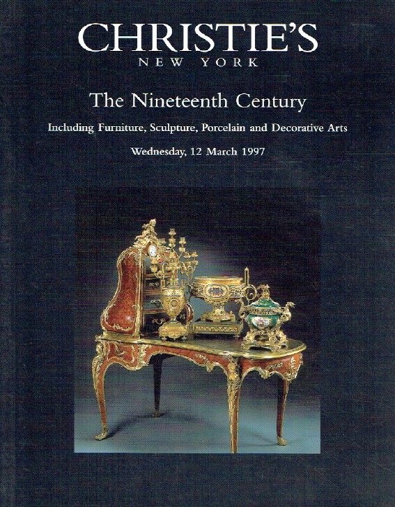 Christies March 1997 The Nineteenth Century including Furniture & Sculpture