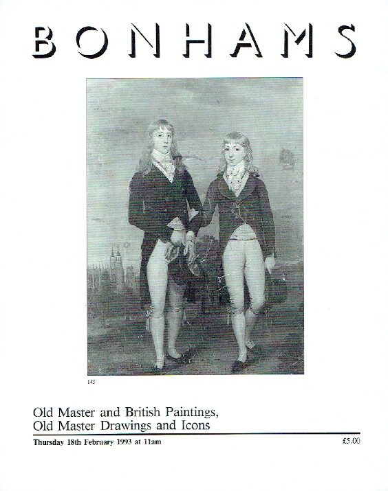Bonhams February 1993 Old Master & British Paintings, Drawings and Icons