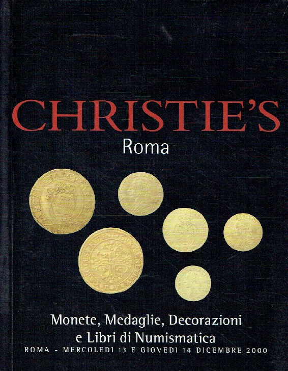 Christies December 2000 Coins & Medals (Digital Only)