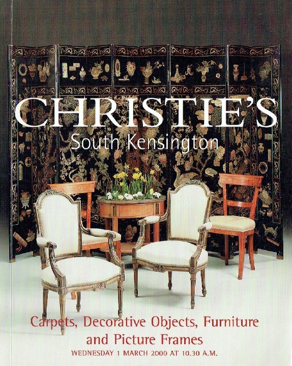 Christies March 2000 Carpets, Decorative Objects, Furniture and Picture Frames