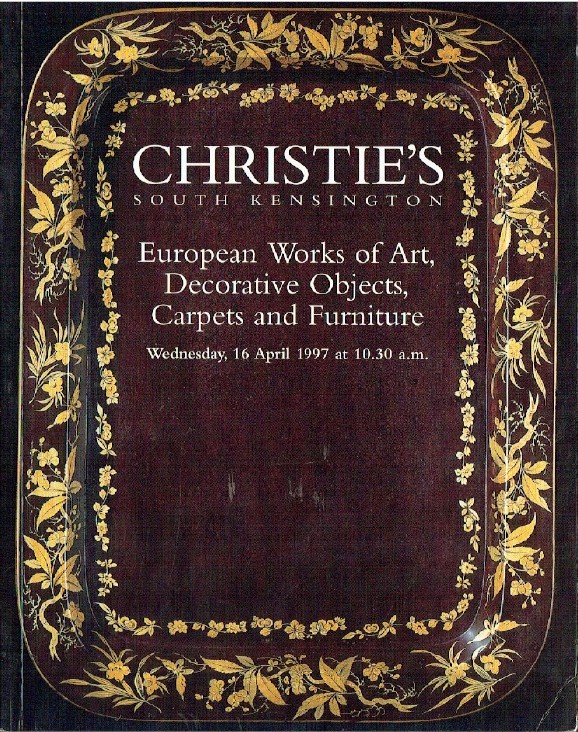 Christies April 1997 European WOA, Decorative Objects, Carpets and Furniture