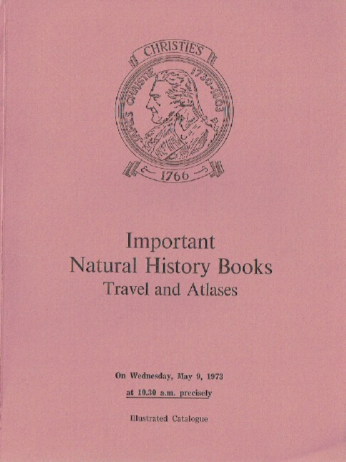 Christies May 1973 Important Natural History Books, Travel and Atlases