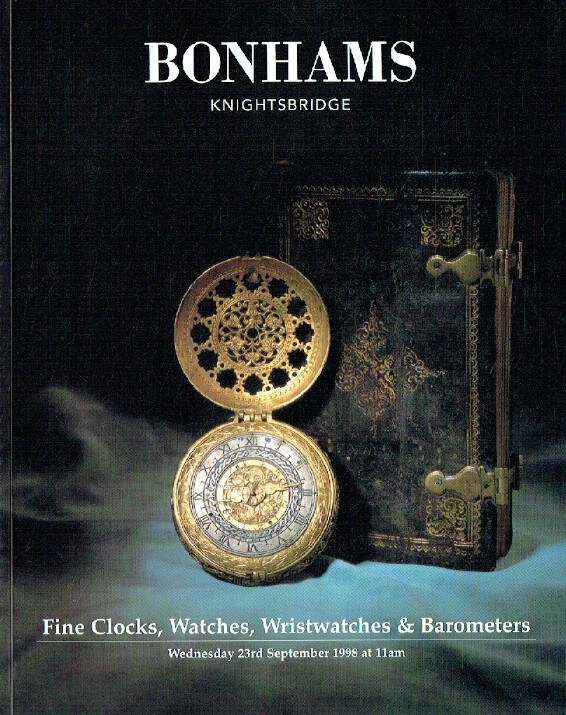 Bonhams September 1998 Fine Clocks, Watches, Wristwatches & Barometers