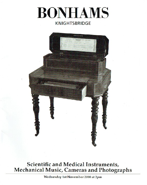 Bonhams November 2000 Scientific and Medical Instruments, Music & Cameras