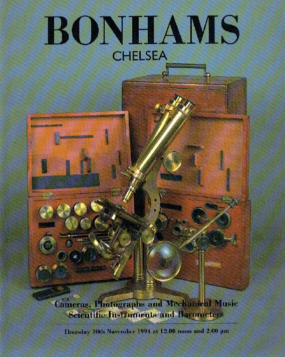 Bonhams November 1994 Cameras, Mechanical Music & Scientific Instruments