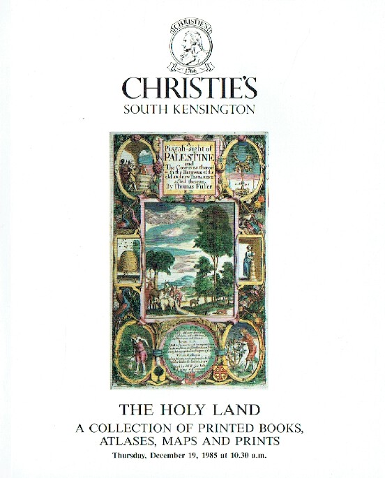 Christies December 1985 The Holy Land - Books, Atlases & Prints Collection