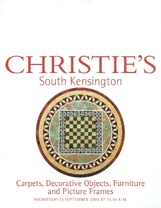 Christies September 2000 Carpets, Decorative, Furniture and Picture Frames
