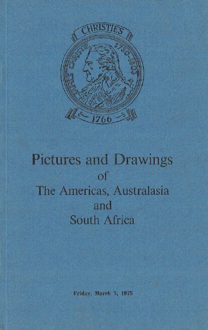 Christies March 1975 Pictures & Drawings of Americas, Australasia & South Africa