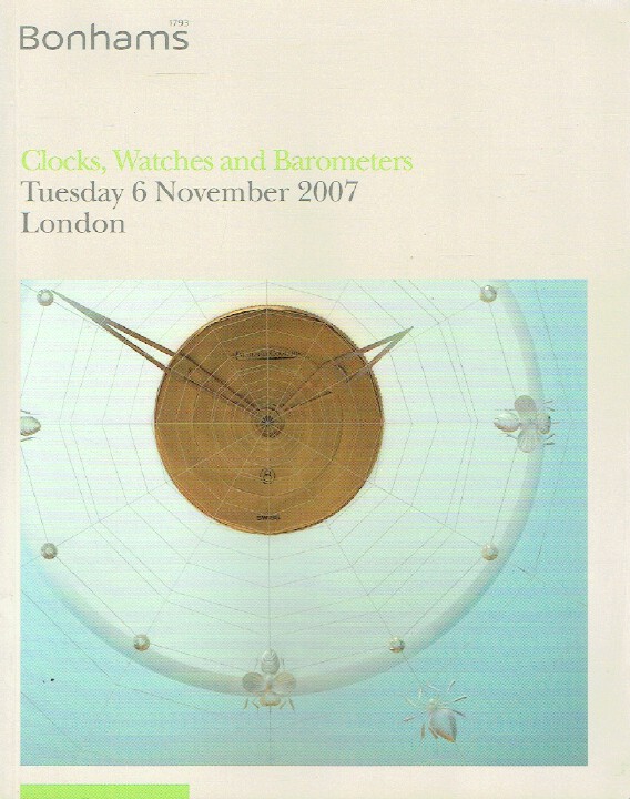 Bonhams November 2007 Clocks, Watches & Barometers
