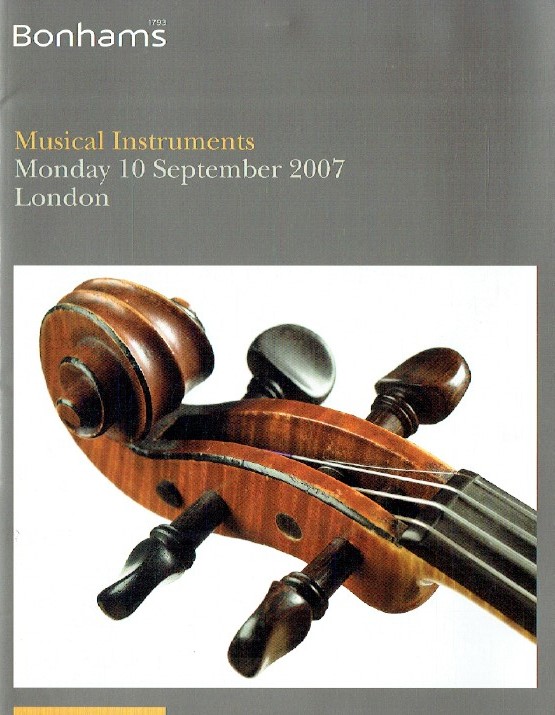 Bonhams September 2007 Musical Instruments