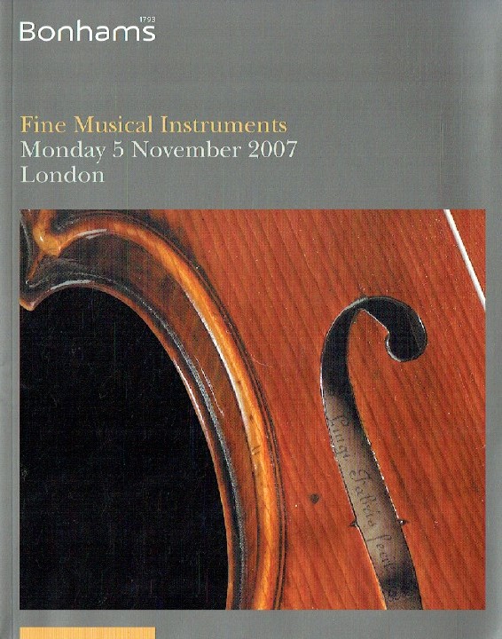 Bonhams November 2007 Fine Musical Instruments