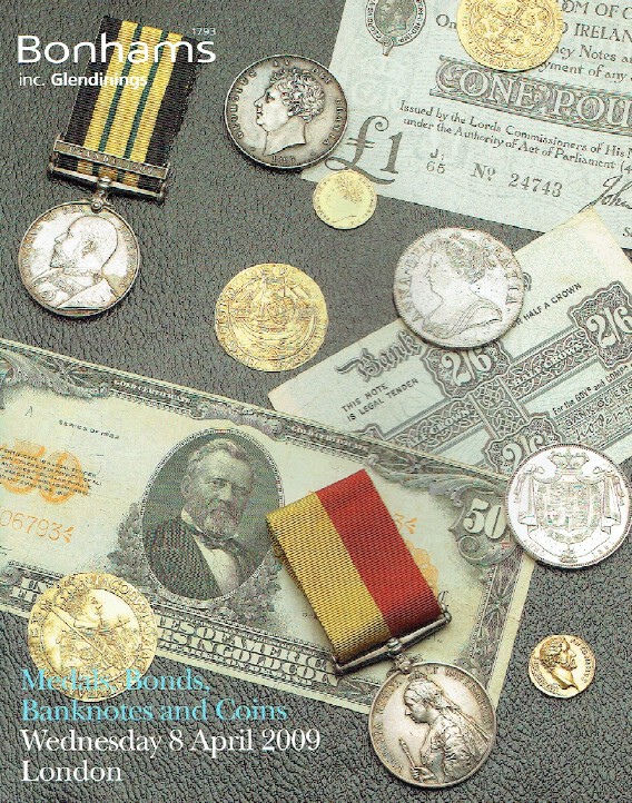 Bonhams April 2009 Medals, Bonds, Banknotes & Coins