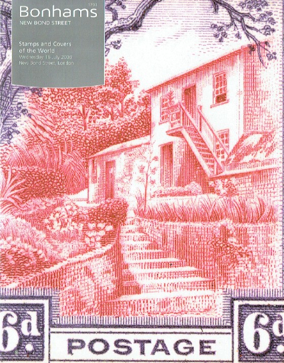 Bonhams July 2003 Stamps and Covers of The World