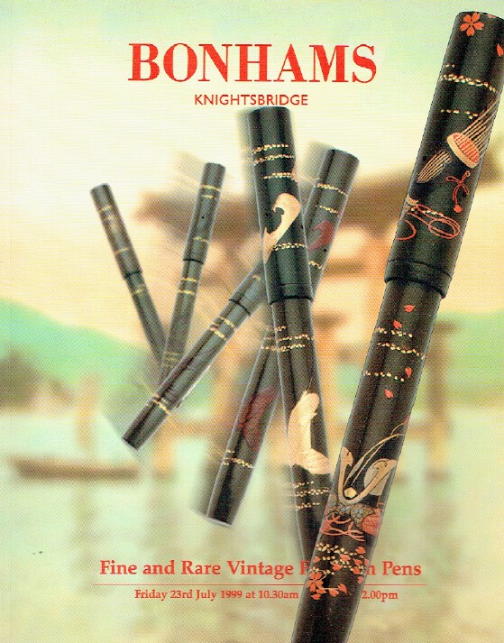 Bonhams July 1999 Fine and Rare Vintage Fountain Pens