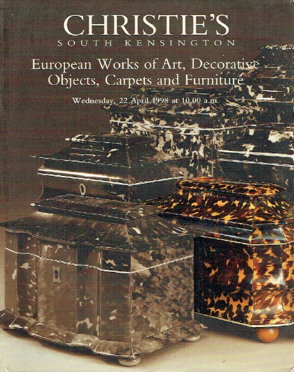 Christies April 1998 European WOA, Decorative Objects, Carpets & Furniture