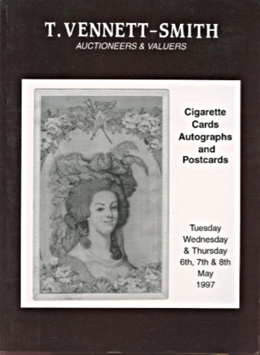 Vennett-Smith 1997 Cigarette Cards, Autographs & Postcards