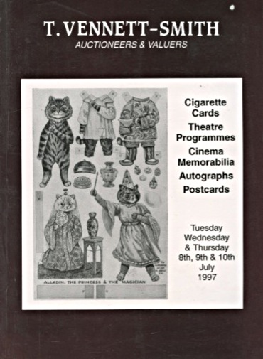 Vennett-Smith 1997 Cigarette Cards, Theatre Programmes, Cinema