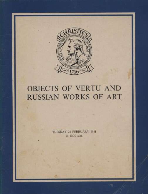Christies February 1981 Objects of Vertu & Russian Works of Art