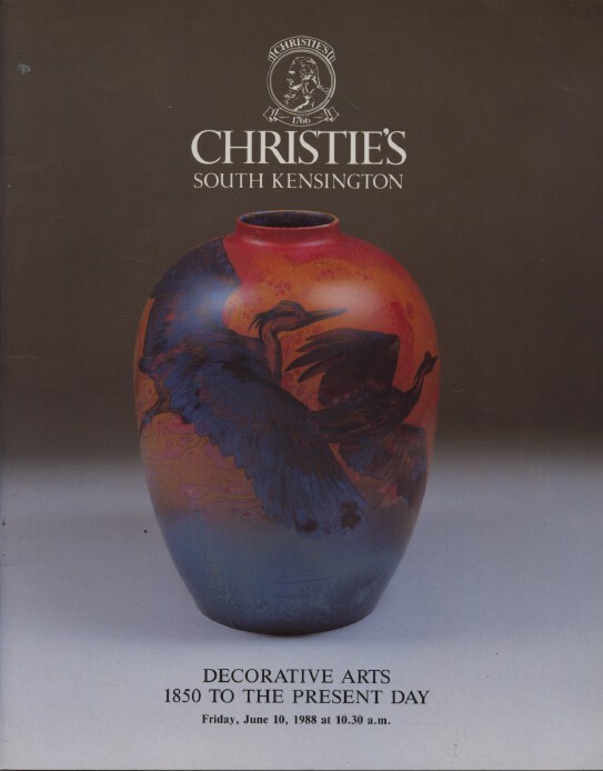 Christies June 1988 Decorative Arts 1850 to the Present Day
