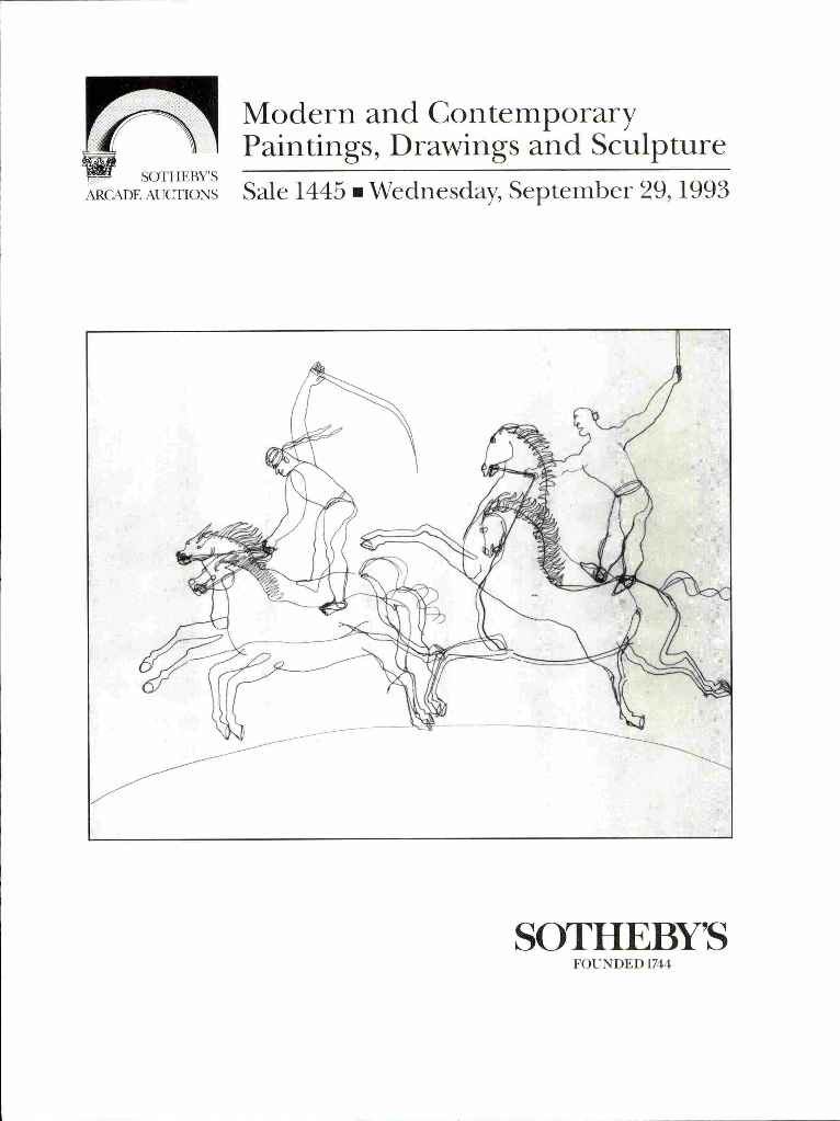 Sothebys September 1993 Modern & Contemporary Paintings (Digital Only)