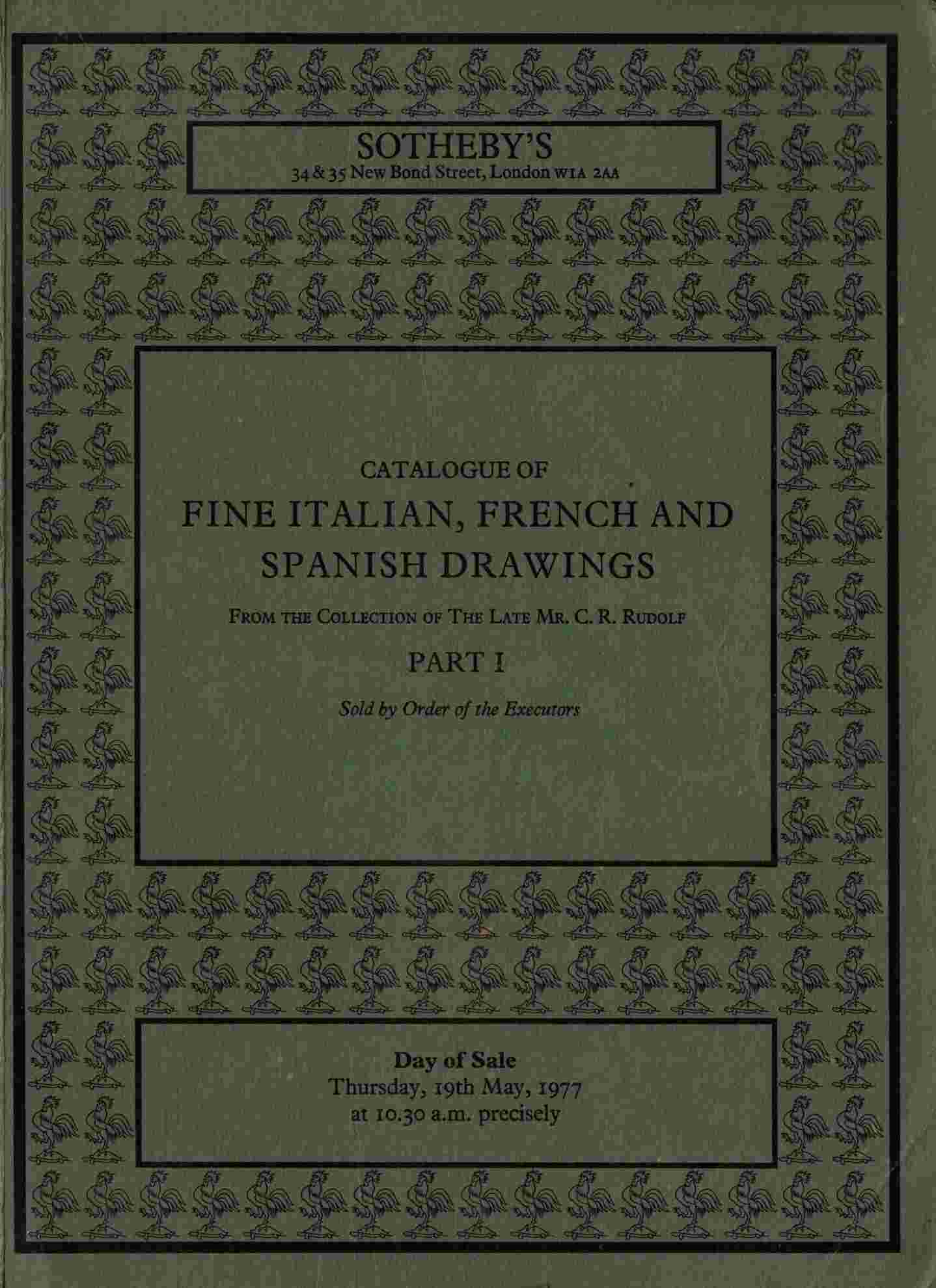 Sothebys May 1977 Fine Italian,French & Spanish Drawings (Digital only)