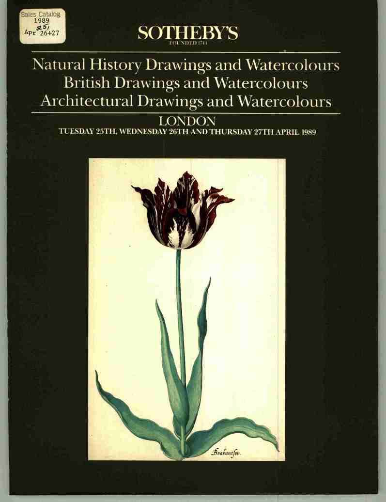 Sothebys 1989 Natural History Drawings & Waterc (Digital Only)
