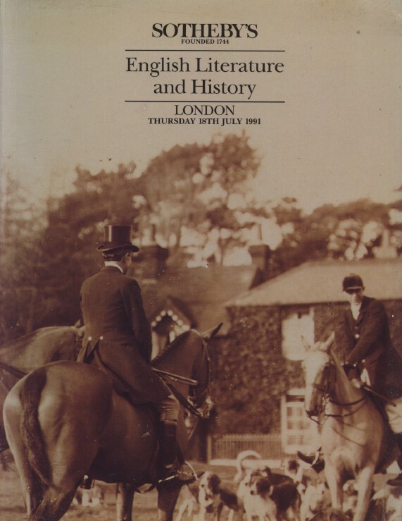 Sothebys July 1991 English Literature and History (Digital Only)