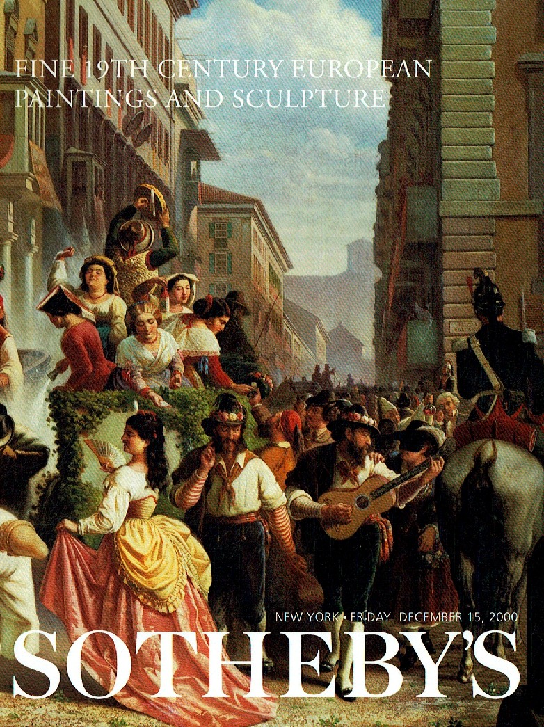 Sothebys December 2000 Fine 19th Century European Paintings and S (Digital Only)