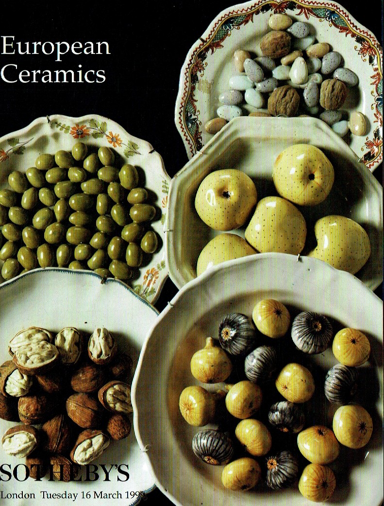Sothebys March 1999 European Ceramics (Digital Only)