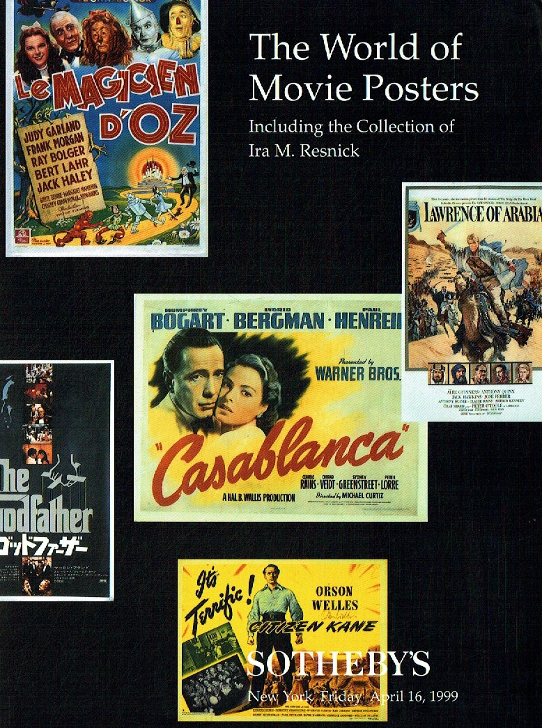 Sothebys April 1999 The World of Movie Posters including the coll (Digital Only