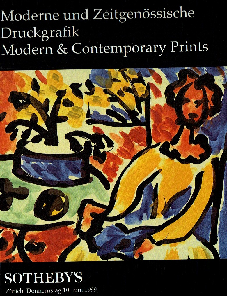 Sothebys June 1999 Modern & Contemporary Prints (Digital Only)