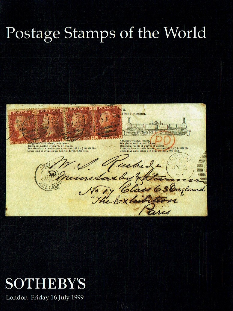 Sothebys July 1999 Postage Stamps of the World (Digital Only)