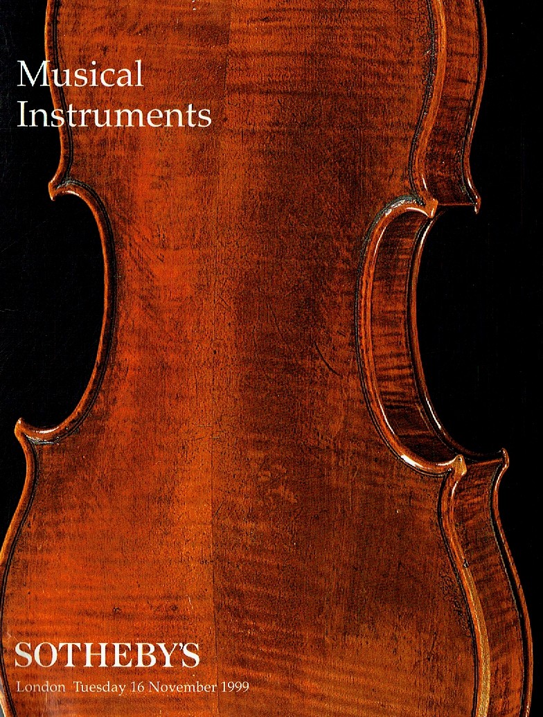 Sothebys November 1999 Musical Instruments (Digital Only)