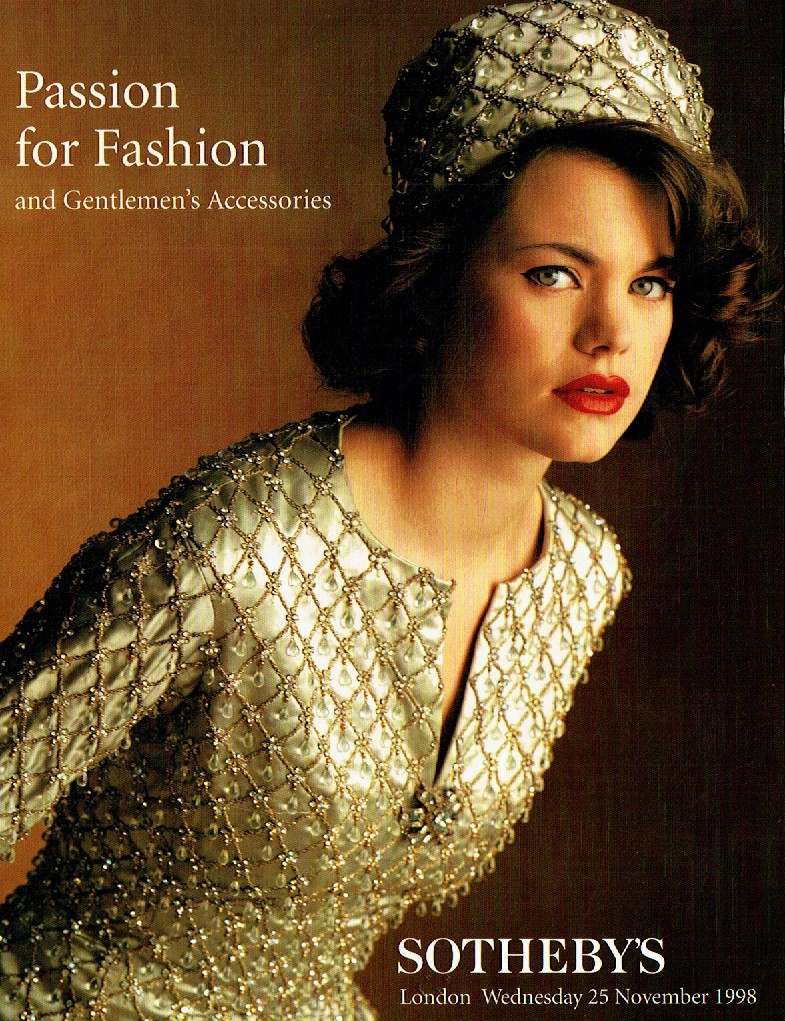 Sothebys November 1998 Passion for Fashion and Gentlemens Accesso (Digital Only)