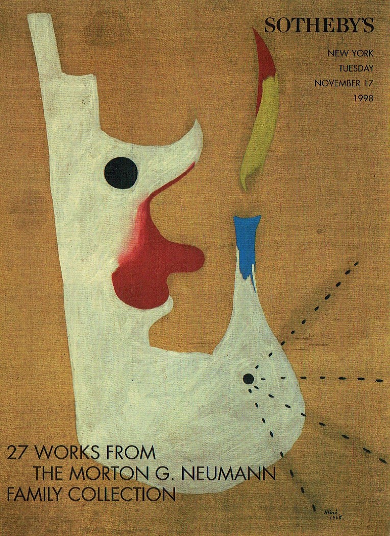 Sothebys November 1998 27 Works from the Morton G. Neumann Family (Digital Only)