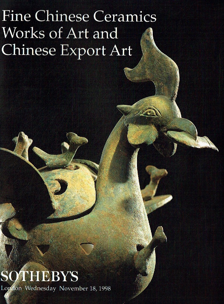 Sothebys November 1998 Fine Chinese Ceramics, Works of Art & Chin (Digital Only)
