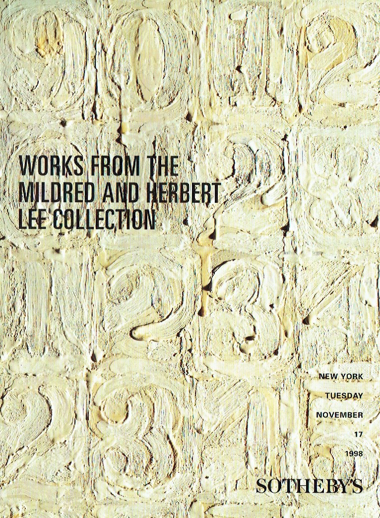 Sothebys November 1998 Works from the Mildred and Herbert Lee Col (Digital Only)