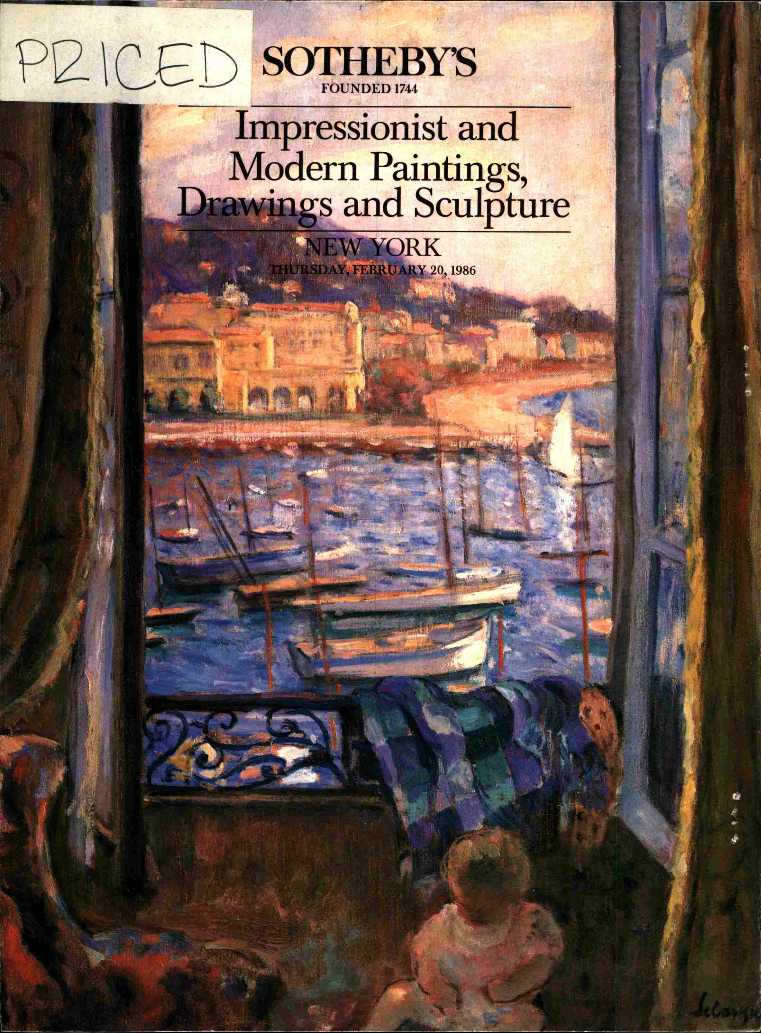 Sothebys February 1986 Impressionist & Modern Paintings, Drawings (Digital Only)