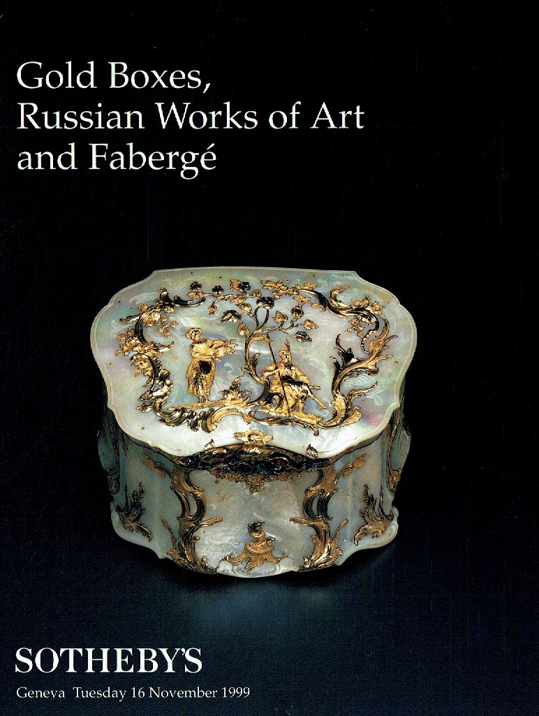 Sothebys November 1999 Gold Boxes, Russian Works of Art and Faber (Digital Only)